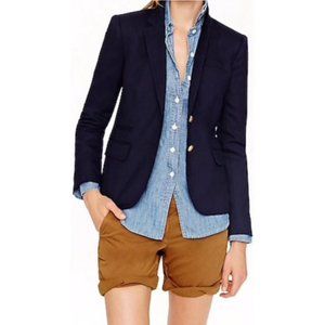J. Crew Navy Schoolboy Blazer